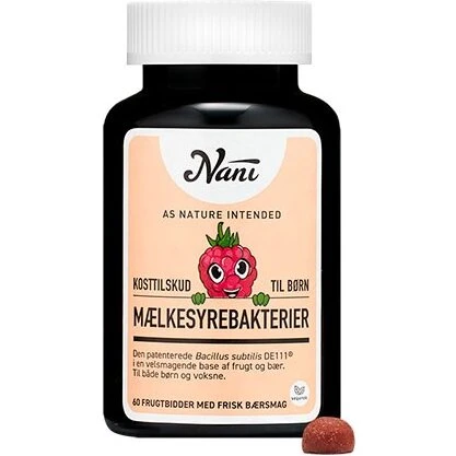 Nani Mælkesyrebakterier til børn 60 stk (B. subtilis DE111®)