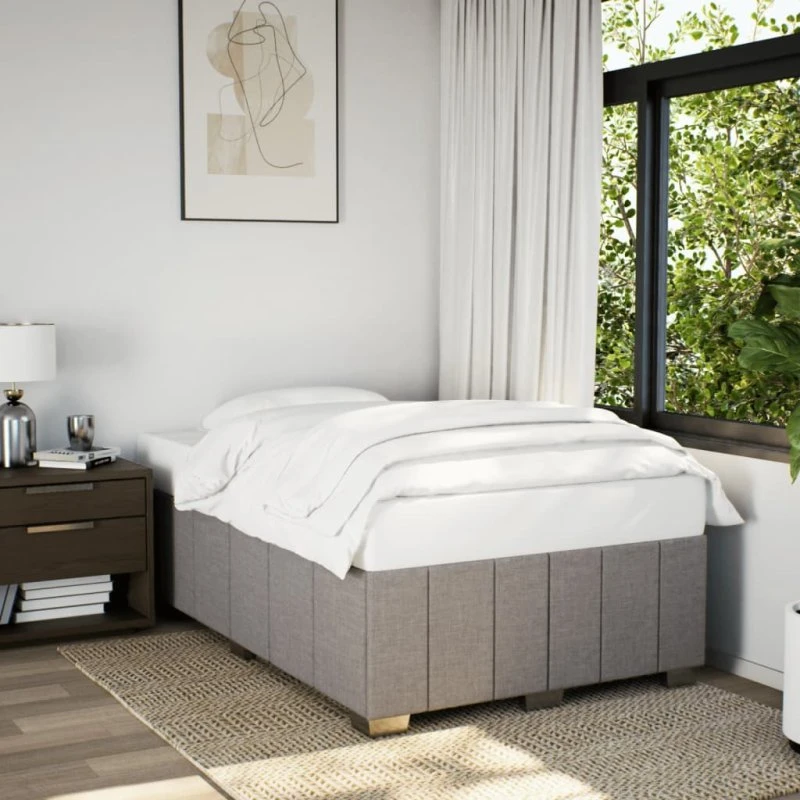 vidaXL Sengeramme 120x200 cm i Taupe Stof