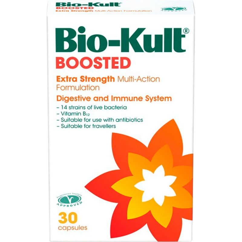 Bio-Kult Boosted 30 kapsler – 8 mia CFU, 14 stammer, B12