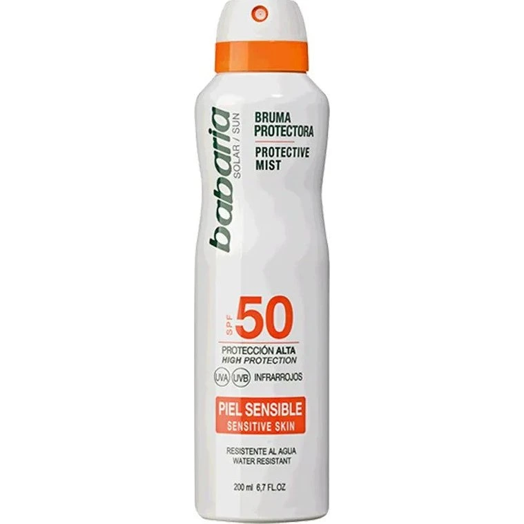 Babaria Beskyttelsesspray SPF50 til følsom hud, 200ml