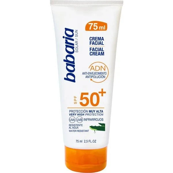 Babaria SPF50 Aloe Vera Vandafvisende Ansigtscreme 75ml
