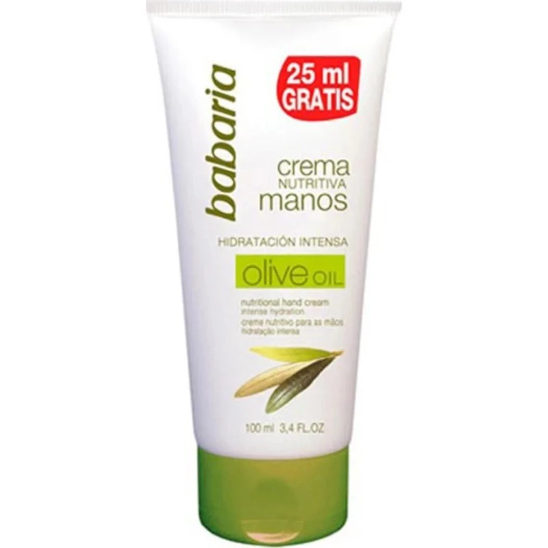 Babaria Nærende håndcreme med olivenolie, 75 ml