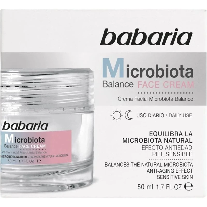 Babaria Microbiota Balance Face Cream til sensitiv hud, 50 ml