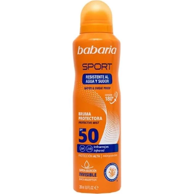 Babaria Sport SPF50 Solbeskyttende Spray 200ml