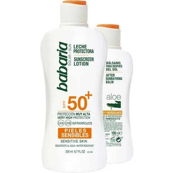 Babaria Solcreme Lotion SPF50+ 200ml (Sæt med 2 stk.)