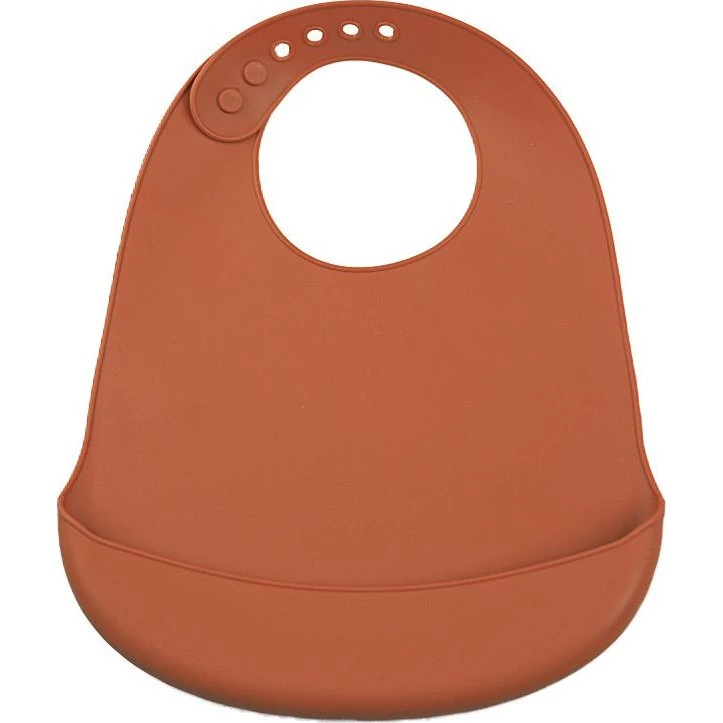 Tiny Tot hagesmæk i silikone - okker