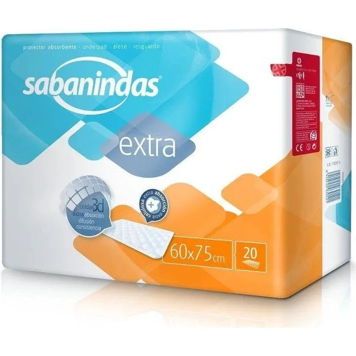 Sabanindas Extra Indas 60x75 cm - 20 stk.