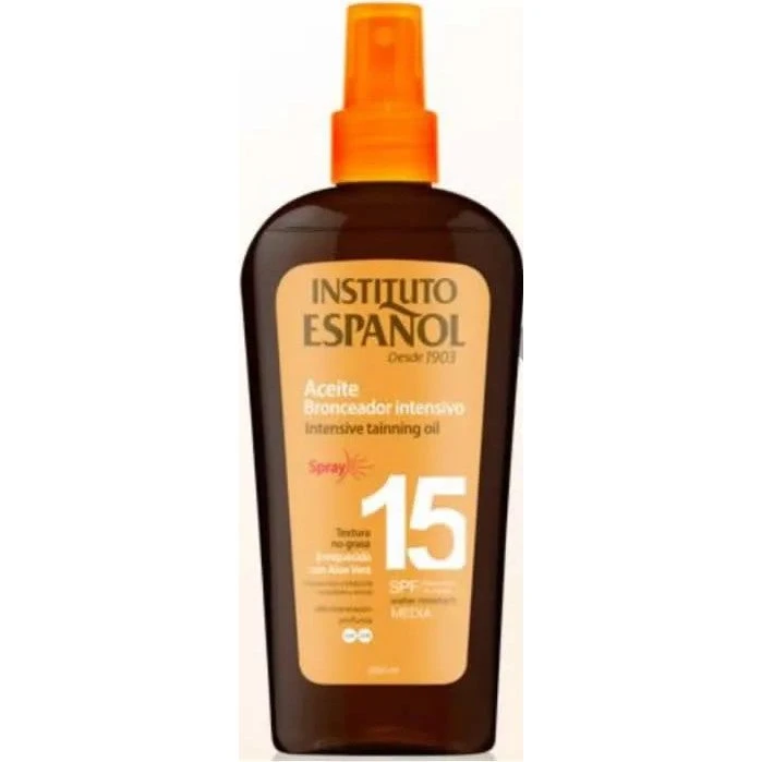 Instituto Español Intensiv Solbrunende Olie SPF15 Spray 250ml