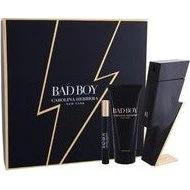 Carolina Herrera Bad Boy Gavesæt - EDT 100 ml, Showergel 100 ml & Miniature 10 ml