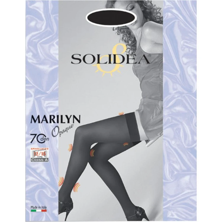 Solidea Marilyn 70 Denier Hold Ups 12-15mmHg Smoke