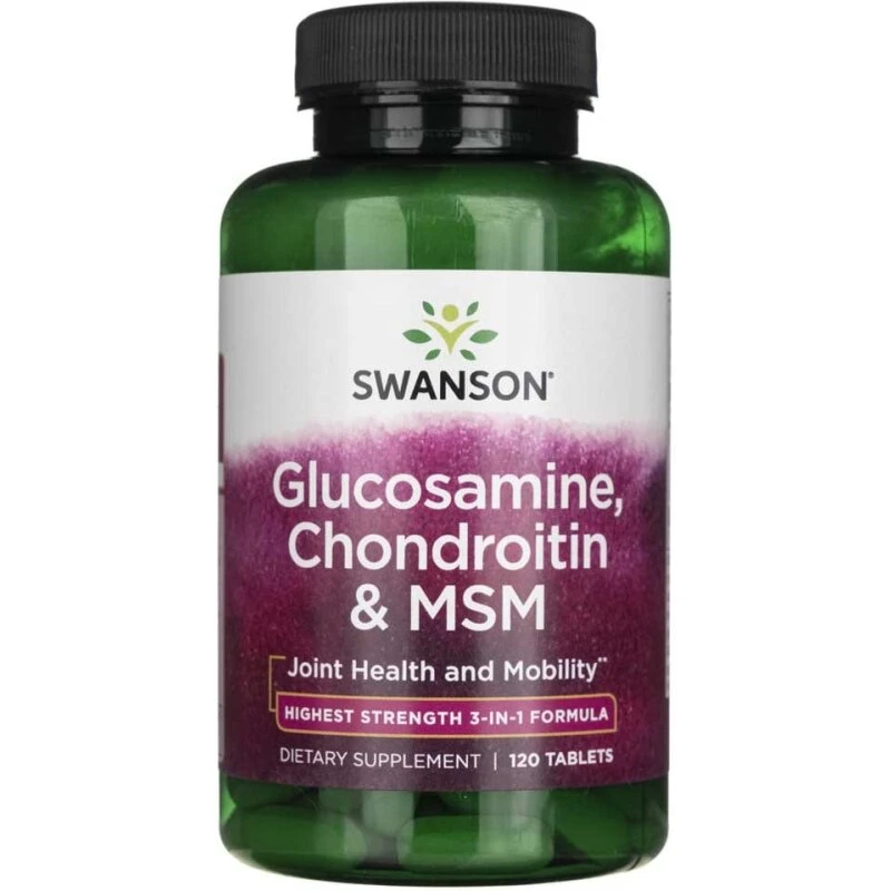 Swanson Glucosamin Chondroitin MSM 250/200/150 mg — 120 tabletter