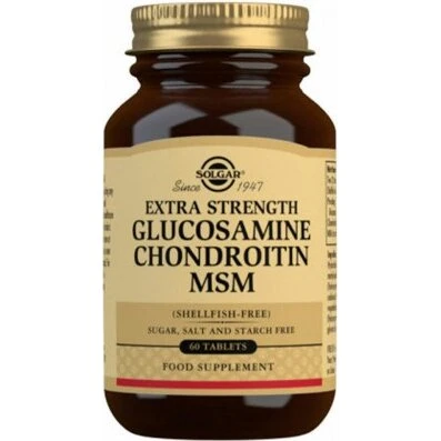 Solgar Extra Strength Glucosamine Chondroitin MSM 60 tabletter