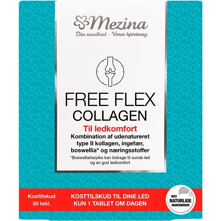 Mezina Free Flex Collagen, 30 tabletter