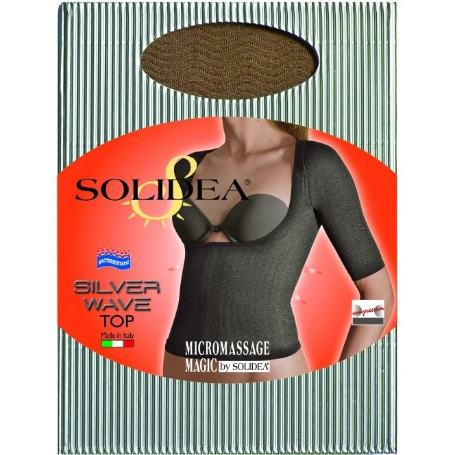 Solidea Silver Wave Top Anti-cellulite Mikromassage, Sort, 3L