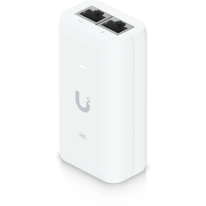 Ubiquiti U-POE-AF PoE-adapter 48V Gigabit, hvid