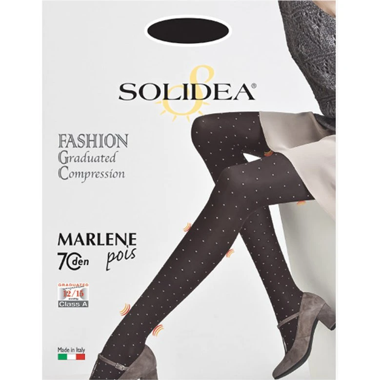 Solidea Marlene Pois Strømpebukser 70 Denier 12-15mmHg Forest