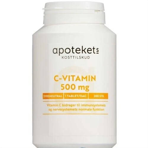 Apotekets C-vitamin 500 mg tabletter, 200 stk