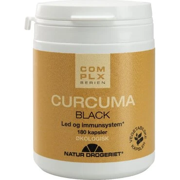 Natur Drogeriet Curcuma Black 180 økologiske vegetabilske kapsler
