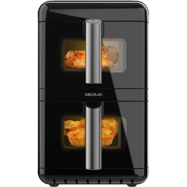 Cecotec Cecofry DuoLevel 12000 Window Varmluftsteger, 12L, Sort