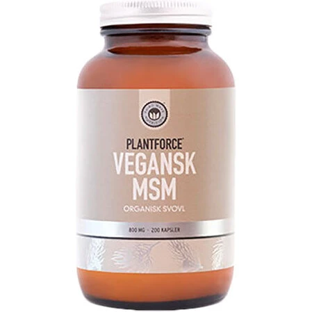 Plantforce MSM 800 mg plantebaseret – 200 kapsler