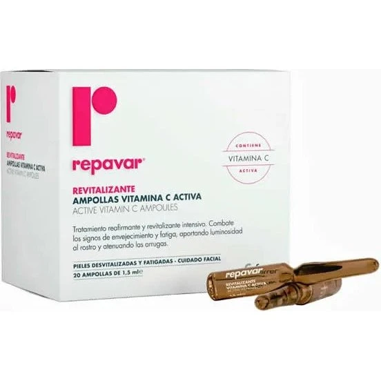 Repavar Revitaliserende Active Vitamin C - 20 x 1,5 ml ampuller