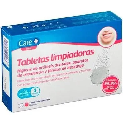 Care+ Stada Tandproteser Rensetabletter, 30 stk.
