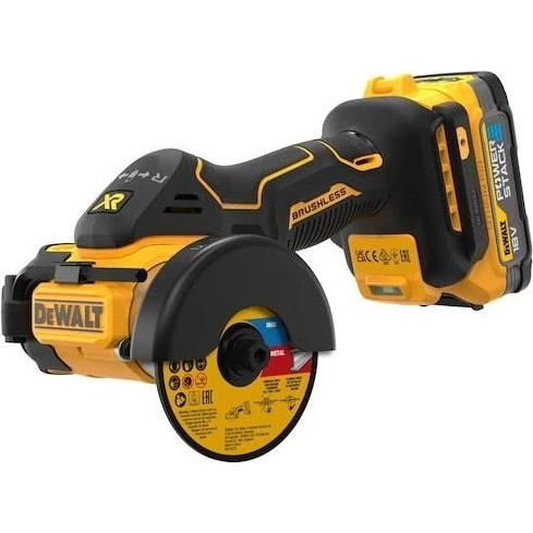 DEWALT DCS438E2T 18V Rundsav med 2x 1,7 Ah Powerstack
