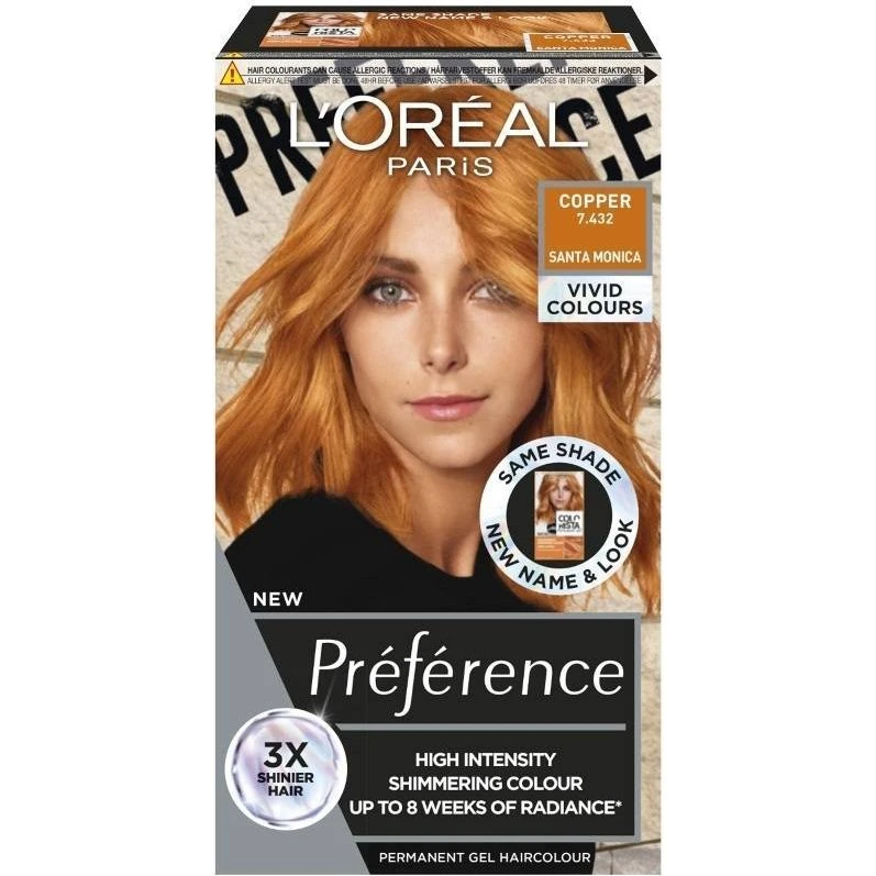 L'Oréal Paris Préférence Vivid Colors 7.432 Copper