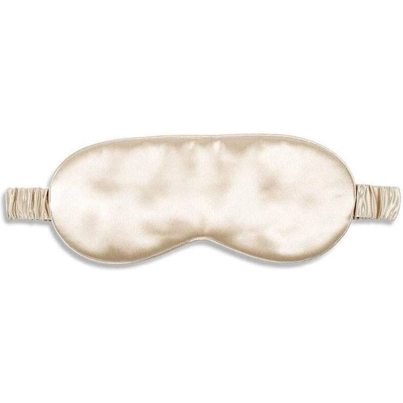 UNIQ Luksus Sovemaske - Champagne, 100% Silke