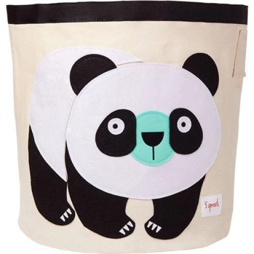 3 Sprouts Panda Opbevaringspose - 44,5x43cm