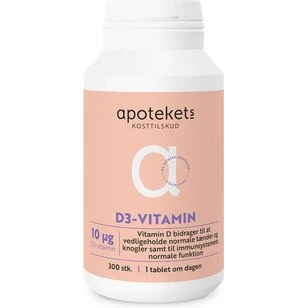 Apotekets D3 Vitamin 10 mikrogram, 300 stk