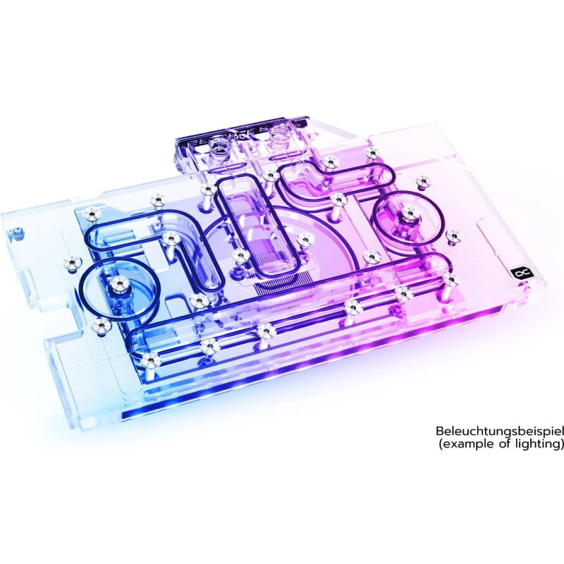 Alphacool Eisblock Aurora Acryl GPX‑N RTX 3070 TUF/DUAL med backplate