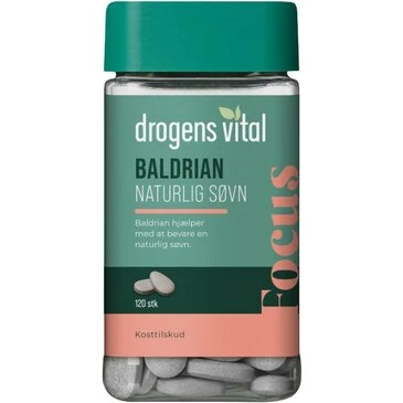 Drogens Vital Baldrian Naturlig Søvn - 120 stk