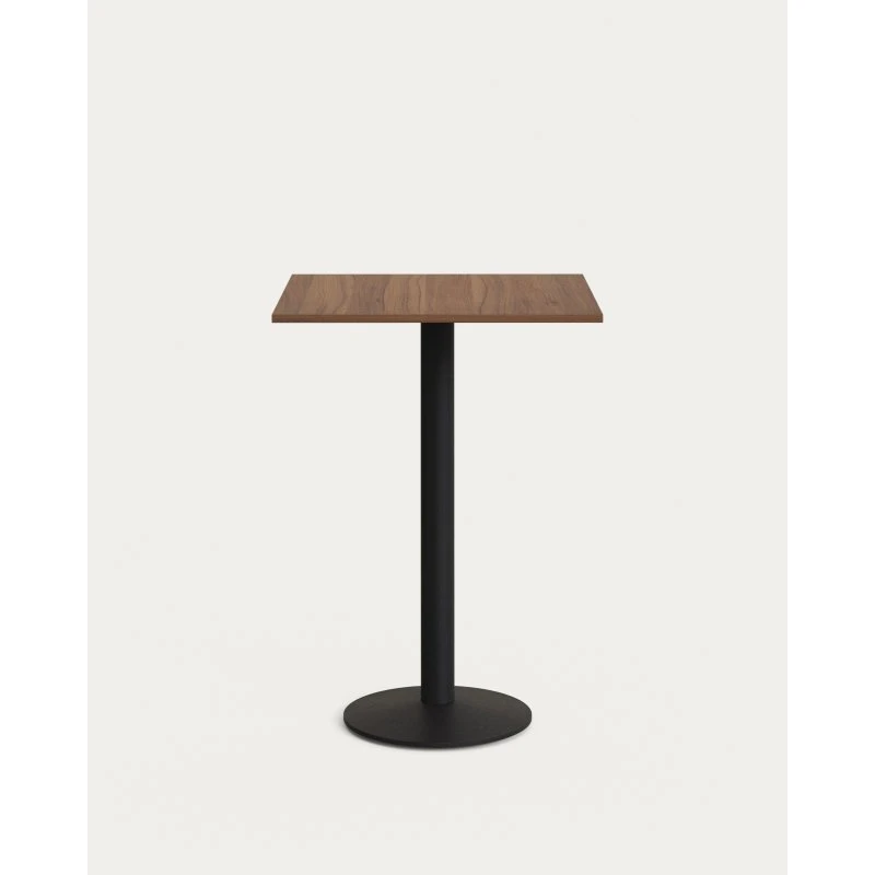 Kave Home Tiaret barbord, mørk natur, Ø60 x H98 cm