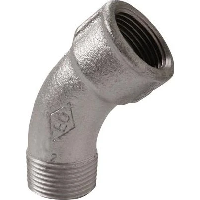 Vinkel 45 grader 3/4" Mf/Np - Varmgalvaniseret