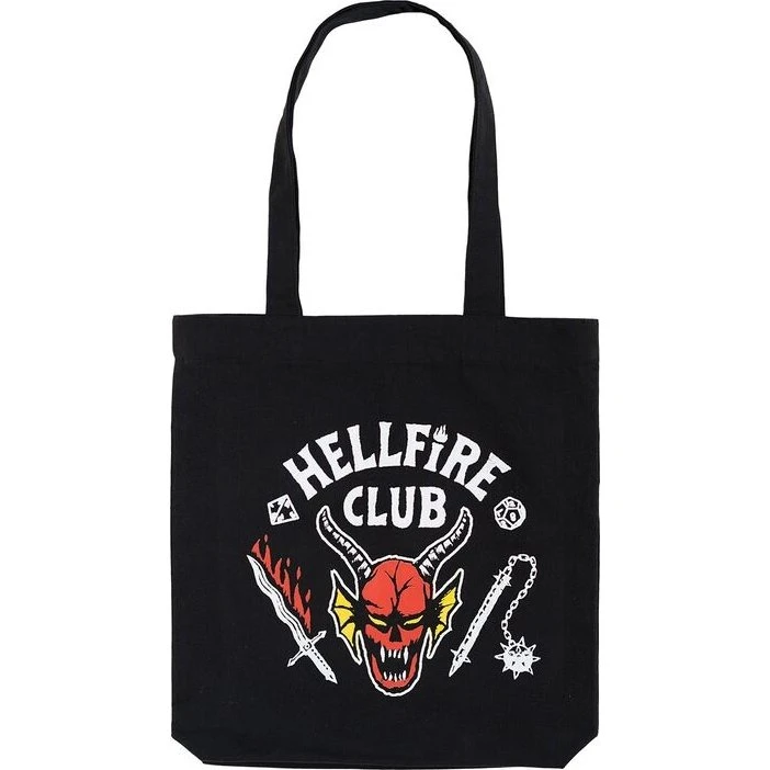 Stranger Things Hellfire Club Shopping Bag i 100% genanvendt bomuld