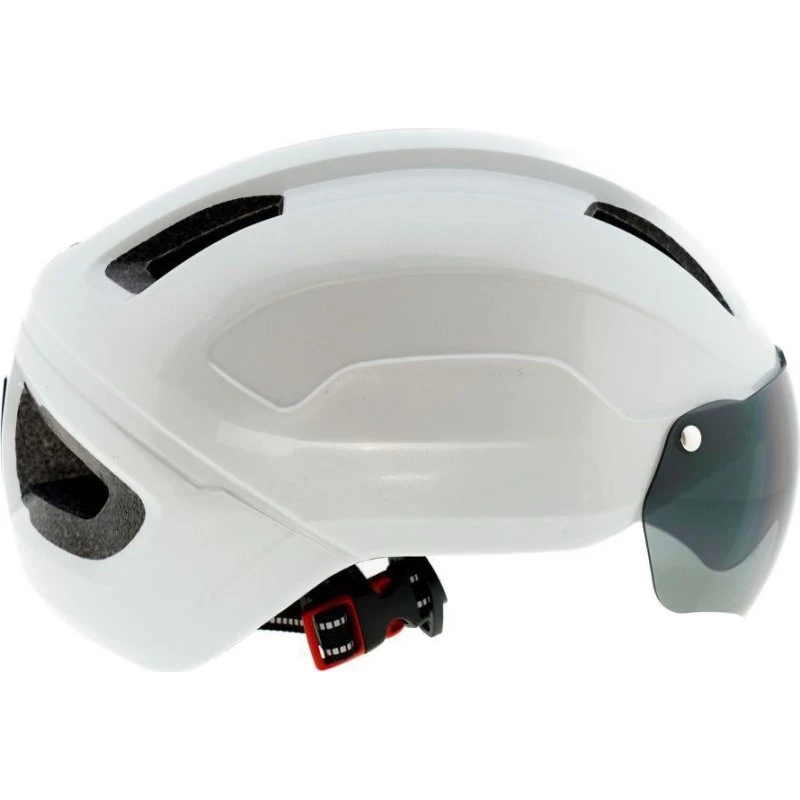 SkateFlash Atomic cykel- og skatehjelm med visir, hvid