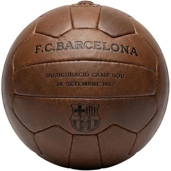 FC Barcelona Camp Nou Retro Fodbold - Ægte Læder BB1048