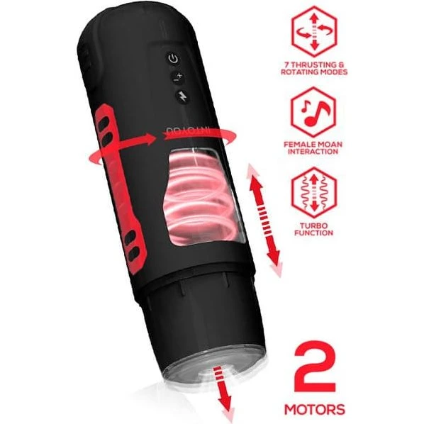 Pyro Advanced Thrusting & Rotating Masturbator