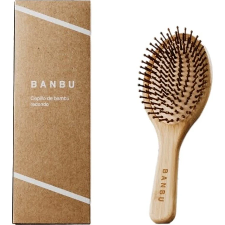 Banbu Oval bambus hårbørste