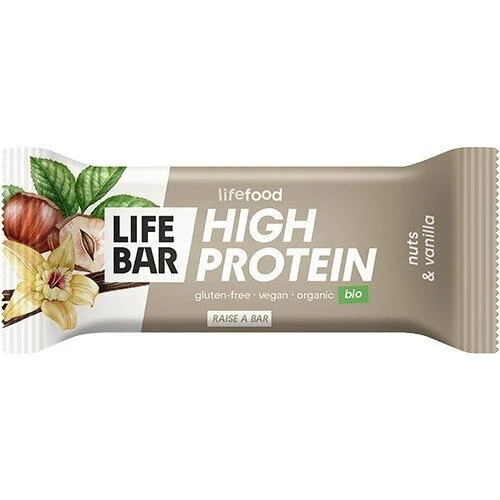 Lifebar Proteinbar m. nødder & vanilje Økologisk 40 g