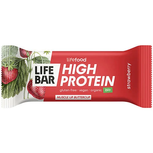 Lifefood LifeBar Protein Jordbær Ø (40 g)
