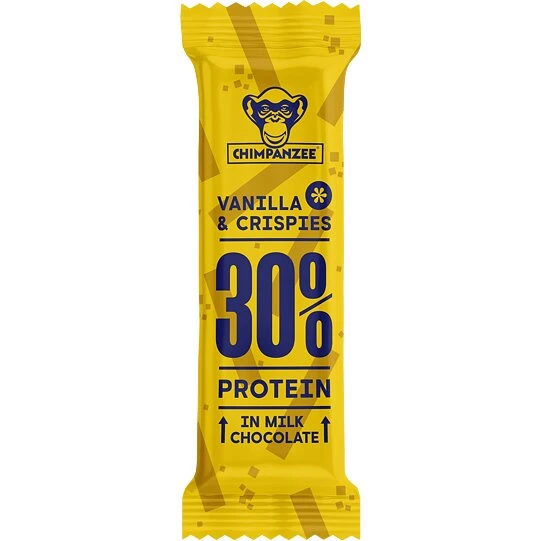 Chimpanzee 30% Proteinbar Vanilje & Crispies — 15 g protein