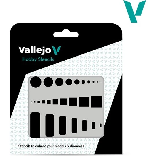 Vallejo Hobby Stencils: Access Trap Doors 125x125mm