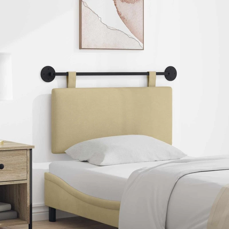 vidaXL Hængende sengegavl i velour - 90 × 55 cm