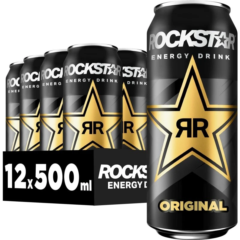 Rockstar Energy Drink Original – 12 x 500 ml dåser