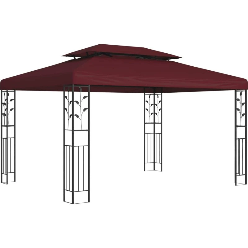 vidaXL Pavillon 3,97 x 2,96 x 2,68 m - Vinrød