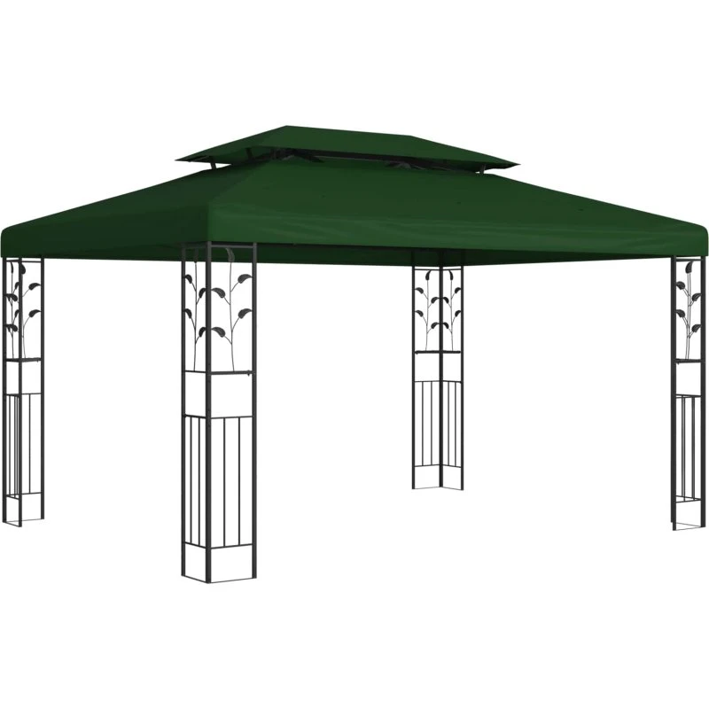 vidaXL Pavillon 3,97 x 2,96 x 2,68 m - Grøn