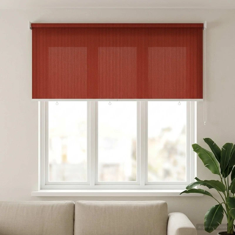 vidaXL Udendørs rulleskærm Terracotta 200 x 140 cm (90% UV-beskyttelse)
