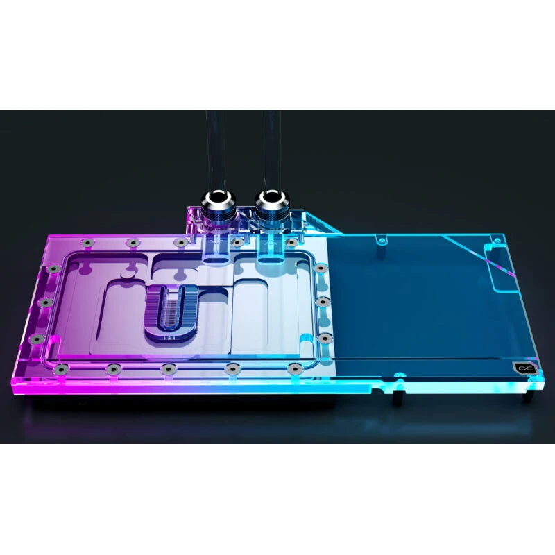 Alphacool Eisblock Aurora Acryl GPX-N RTX 3090 Ti FTW3 Ultra med backplate